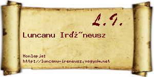 Luncanu Iréneusz névjegykártya